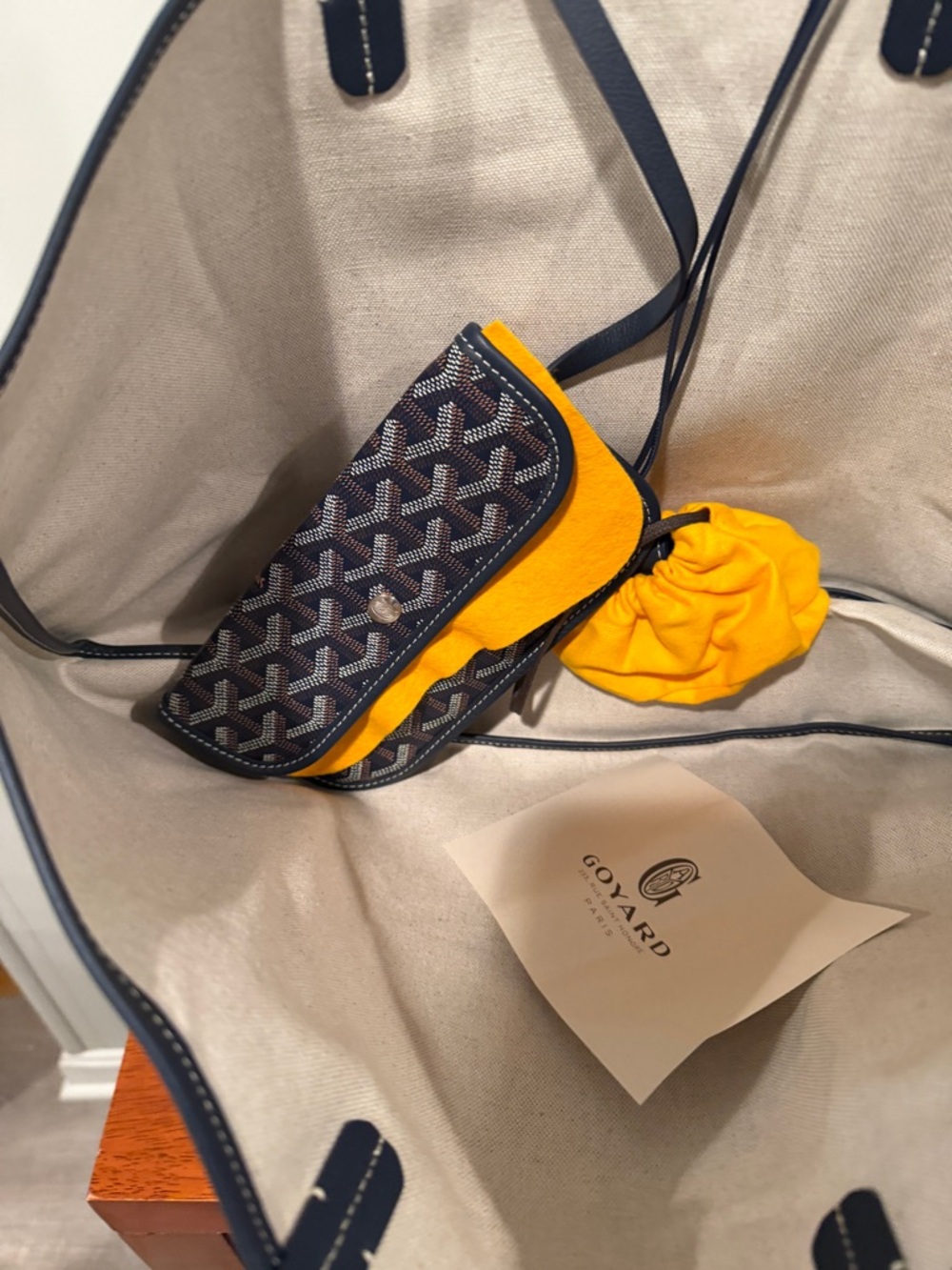 GOYARD Saint Louis GM Tote – Navy | Authentic w/ COA + Full Set - Picture 4 of 6